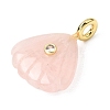 Natural Rose Quartz Carved Pendants X-G-C282-05H-2