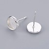 304 Stainless Steel Stud Earring Findings STAS-F188-01P-A-1