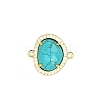 Natural Turquoise Connector Charms PW-WGDDB56-01-1