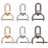   6pcs 3 colors Zinc Alloy Swivel Lobster Claw Clasps FIND-PH0008-62A-1