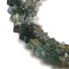 Natural Moss Agate Beads Strands G-G085-B17-02-3