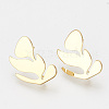 Brass Stud Earring Findings KK-T027-64G-1