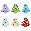 6Pcs Handmade Bumpy Glass Beads Strands LAMP-FS0001-16A-1