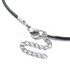 Natural & Synthetic Mixed Stone Star Pendant Necklace with Polyester Cords NJEW-JN04516-6