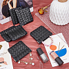 Rectangle Imitation Leather Multipurpose Shrapnel Makeup Bags ABAG-WH0039-20A-02-5