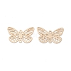 Brass Filigree Connector Charms KK-B064-03LG-1