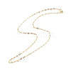 Brass Oval Link Chains Necklace for Women NJEW-P265-23G-2