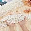 Three Layer Polyester Pleated Lace Trim OCOR-WH0088-18B-3
