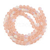Imitate Austrian Crystal Bicone Frosted Glass Beads Strands LS-EGLA-A039-T4mm-MB12-3