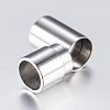 304 Stainless Steel Magnetic Clasps with Glue-in Ends X-STAS-F132-55P-7mm-3