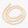 Opaque Solid Color Glass Beads Strands EGLA-A034-P10mm-D05-2