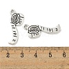 Measuring Tape Tibetan Style Zinc Alloy Pendants X-TIBEP-R334-184AS-RS-3