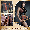 Medieval PU Leather Waist Belt Pouches with Alloy Rivets AJEW-WH0678-30A-5