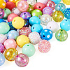 82Pcs 32 Style Mixed Style Acrylic Beads MACR-TA0001-23-12