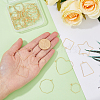 36Pcs 6 Style Brass Hoop Earring Findings KK-FH0005-44-3