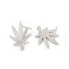 Brass Stud Earring Findings KK-Z099-04P-01-2