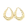 Rack Plating Brass Bamboo Hoop Earrings for Women EJEW-G288-34G-1