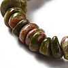 Natural Unakite Beads Strands G-G841-B13-3