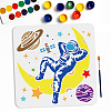 MAYJOYDIY US Astronaut Theme 1Pc PET Hollow Out Drawing Painting Stencils DIY-MA0004-81B-1