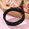 Natural Lava Rock & Glass Round Beaded Bracelets BJEW-G732-01A-2