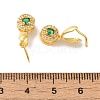 Rack Plating Brass Pave Cubic Zirconia Ice Pick Pinch Bails KK-M285-20G-3