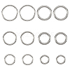 Unicraftale 12Pcs 6 Style 304 Stainless Steel Linking Rings STAS-UN0032-06-1