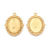 Non-Tarnish 304 Stainless Steel Pendant Cabochon Settings STAS-N114-02G-1
