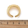 Brass Triple Cuff Rings for Women RJEW-U041-15G-5