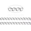 Tarnish Resistant 304 Stainless Steel Curb Chains CHS-P010-02P-3