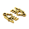 For Valentine's Day Tibetan Style Alloy Antique Golden Charms GLF0299Y-2