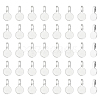 Unicraftale 150Pcs Tibetan Style Alloy Glue On Flat Pad Pendant Bails FIND-UN0002-31-1