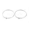 316 Surgical Stainless Steel Hoop Earring Findings STAS-J025-01E-P-1