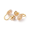 Brass Micro Pave Cubic Zirconia Ear Cuff Findings KK-F898-15D-G-2