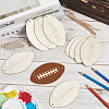 20Pcs Unfinished Wood Pendant Decorations WOOD-SP0001-35B-3