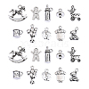 100pcs 10 Style Tibetan Style Alloy Charms TIBEP-CJ0001-29-1