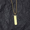 PVD Vacuum Plating 201 Stainless Steel Pendant Necklaces for Man NJEW-Q336-03E-G-2