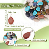 50Pcs Natural & Synthetic Mixed Gemstone Pendants G-TA0001-47-3
