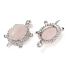 Natural Rose Quartz Pendants G-A095-04P-02-2