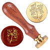 Brass Sealing Wax Stamp Head AJEW-WH0208-900-1