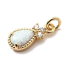 Synthetic Opal Teardrop Charms X-KK-H089-04B-01-2