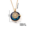 Vintage Sparkling Rhinestone Sun Pendant Necklaces PV3206-2-1