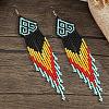 Bohemian Style Tassel Dangle Earrings JV4227-5