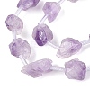 Raw Rough Natural Amethyst Beads Strands G-Q610-04-4