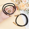 PU Imitation Leather Braided Bag Handles PURS-WH0005-96A-02G-5