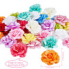 Gorgecraft 36Pcs 12 Colors Silk Rose Flower AJEW-GF0007-01-2