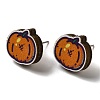 Wood Stud Earrings EJEW-Z054-01D-1