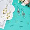 80Pcs 2 Colors 316 Surgical Stainless Steel Earring Hooks STAS-SC0005-66-6