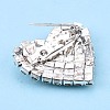 Crystal Rhinestone Heart Lapel Pin JEWB-T002-36S-3