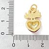 Brass Micro Pave Cubic Zirconia Pendants KK-K298-49G-3