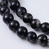 Natural Black Tourmaline Beads Strands X-G-F666-05A-6mm-3
